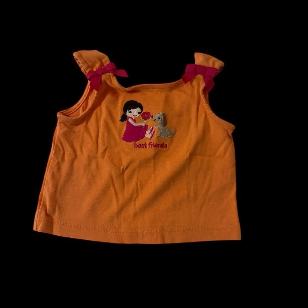 Gymboree Embroidered Graphic Short Sleeve Top And Pull On Shorts Set k155